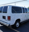 ford econoline wagon 2011 white van e 350 sd xlt flex fuel 8 cylinders rear wheel drive automatic with overdrive 08753