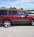 jeep commander 2007 red suv sport 4x4 flex fuel 8 cylinders 4 wheel drive autostick 62863