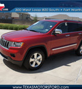 jeep grand cherokee 2011 red suv limited gasoline 6 cylinders 2 wheel drive automatic 76108