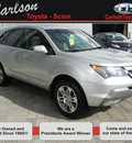 acura mdx 2008 silver suv w tech w res awd dvd gasoline 6 cylinders all whee drive automatic 55448