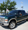 ford f 250 super duty 2010 dk  green lariat diesel 8 cylinders 4 wheel drive automatic 76205