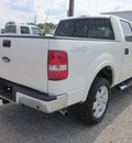ford f 150 2008 white lariat 4x4 flex fuel 8 cylinders 4 wheel drive automatic with overdrive 62863