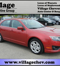 ford fusion 2011 red sedan se gasoline 4 cylinders front wheel drive automatic 55391