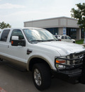 ford f 350 super duty 2008 white king ranch diesel 8 cylinders 4 wheel drive automatic 76205