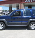 jeep liberty 2007 blue suv sport gasoline 6 cylinders rear wheel drive automatic 77037
