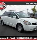 nissan quest 2006 white van gasoline 6 cylinders front wheel drive automatic with overdrive 98371