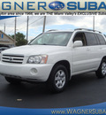 toyota highlander 2003 white suv gasoline 6 cylinders all whee drive automatic 45324
