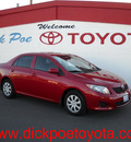 toyota corolla 2010 red sedan gasoline 4 cylinders front wheel drive automatic 79925