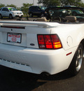 ford mustang 2003 white gasoline 8 cylinders sohc rear wheel drive 4 speed automatic 43228
