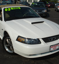 ford mustang 2003 white gasoline 8 cylinders sohc rear wheel drive 4 speed automatic 43228