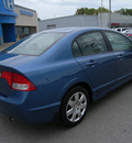 honda civic 2010 blue sedan lx gasoline 4 cylinders front wheel drive automatic 46219