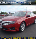ford fusion 2010 dk  red sedan se flex fuel 6 cylinders front wheel drive automatic 98632