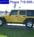 jeep wrangler unlimited 2008 yellow suv x gasoline 6 cylinders 2 wheel drive 6 spd 80910