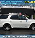 toyota sequoia 2006 white suv limited 4x4 gasoline 8 cylinders 4 wheel drive automatic 45005