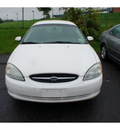 ford taurus 2003 white sedan ses flex fuel 6 cylinders front wheel drive automatic 07060