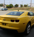 chevrolet camaro 2010 yellow coupe lt gasoline 6 cylinders rear wheel drive 6 speed manual 27215