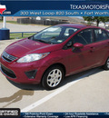 ford fiesta 2011 red sedan se gasoline 4 cylinders front wheel drive automatic 76108