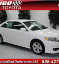 toyota camry 2011 white sedan se gasoline 4 cylinders front wheel drive automatic 91731