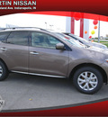 nissan murano 2011 lt  brown suv gasoline 6 cylinders all whee drive automatic 46219