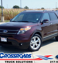 ford explorer 2012 dk  red suv limited gasoline 6 cylinders 2 wheel drive automatic 62708