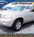 toyota highlander 2003 silver suv gasoline 6 cylinders front wheel drive automatic 32401