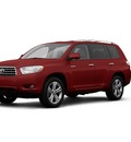 toyota highlander 2008 red suv limited gasoline 6 cylinders front wheel drive automatic 34788