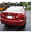 lexus is 250 2009 red sedan navigation gasoline 6 cylinders all whee drive automatic 07755