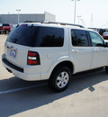 ford explorer 2010 white suv xlt gasoline 6 cylinders 2 wheel drive automatic with overdrive 76108