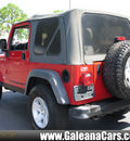 jeep wrangler 2005 red suv rubicon gasoline 6 cylinders 4 wheel drive automatic 33912