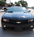 chevrolet camaro 2010 black coupe gasoline 6 cylinders rear wheel drive automatic 76087