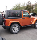 jeep wrangler 2011 orange suv sahara gasoline 6 cylinders 4 wheel drive 6 speed manual 08844
