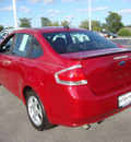 ford focus 2009 red sedan ses gasoline 4 cylinders front wheel drive automatic 60443