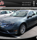 ford fusion 2012 steel blue metallic sedan sel gasoline 4 cylinders front wheel drive 6 speed automatic 07735