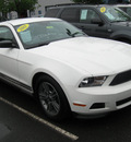 ford mustang 2011 white coupe v6 premium gasoline 6 cylinders rear wheel drive automatic with overdrive 08902