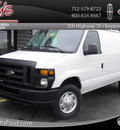 ford econoline cargo 2011 white van e 250 flex fuel 8 cylinders rear wheel drive automatic with overdrive 07735