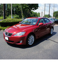 lexus is 250 2008 dk  red sedan navigation gasoline 6 cylinders all whee drive automatic 07755