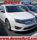 ford fusion 2012 white sedan sel gasoline 4 cylinders front wheel drive automatic with overdrive 08753