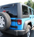 jeep wrangler unlimited 2011 blue suv sport gasoline 6 cylinders 4 wheel drive automatic 07730