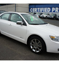lincoln mkz 2009 white sedan mkz gasoline 6 cylinders front wheel drive automatic 07060