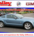 ford mustang 2007 blue coupe v6 gasoline 6 cylinders rear wheel drive 5 speed manual 55124