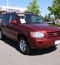 toyota highlander 2007 burgundy suv gasoline 6 cylinders all whee drive automatic with overdrive 80126
