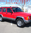 jeep cherokee 1996 red suv country gasoline 6 cylinders 4 wheel drive automatic 80504