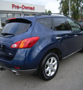 nissan murano 2009 dk  blue suv gasoline 6 cylinders front wheel drive automatic 46219