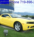 chevrolet camaro 2010 yellow coupe lt gasoline 6 cylinders rear wheel drive auto 6 spd 80910