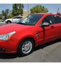 ford focus 2008 red sedan se gasoline 4 cylinders front wheel drive automatic 92653