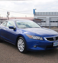 honda accord 2008 blue coupe ex l v6 gasoline 6 cylinders front wheel drive automatic 98632