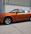 dodge charger 2011 orange sedan gasoline 6 cylinders rear wheel drive shiftable automatic 47130