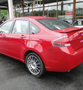 ford focus 2010 red sedan ses gasoline 4 cylinders front wheel drive automatic 98032