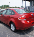 ford focus 2010 red sedan se gasoline 4 cylinders front wheel drive 5 speed manual 47172