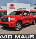 toyota tundra 2010 red limited gasoline 8 cylinders 2 wheel drive automatic 32771